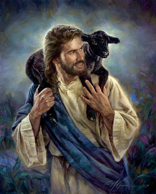 painting of good shepherd